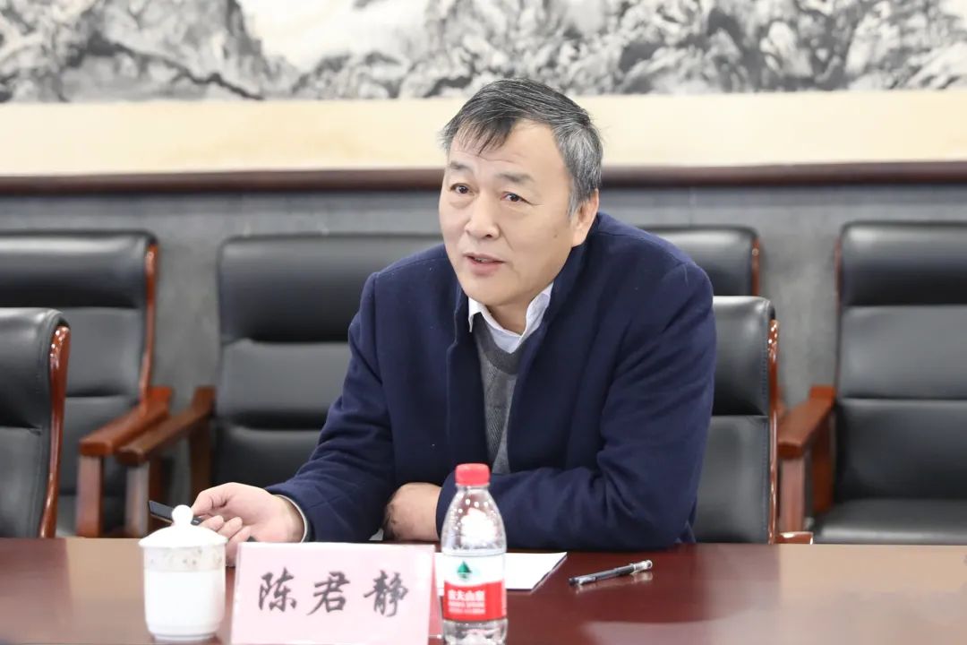 宁波大学发规处处长汪盛科陪同调研,学院院长陈君静,党委书记邓建平等